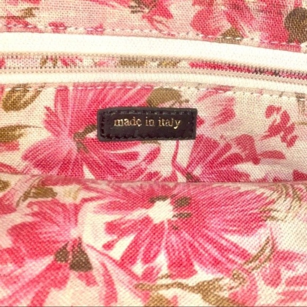 Kate Spade Vintage Large Black Woven Fabric Handbag Purse w/ Silver Handles - Picture 8 of 12